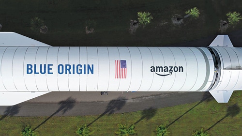 Amazon with Arianespace, Blue Origin and United Launch Alliance will deploy thousands of satellites into low-Earth orbit (Source: https://www.cnet.com)