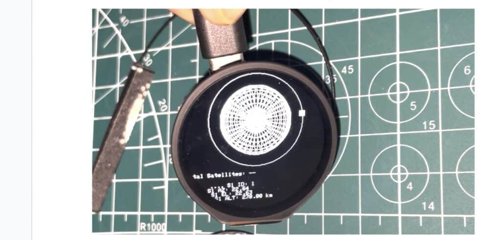 Satellite tracker watch